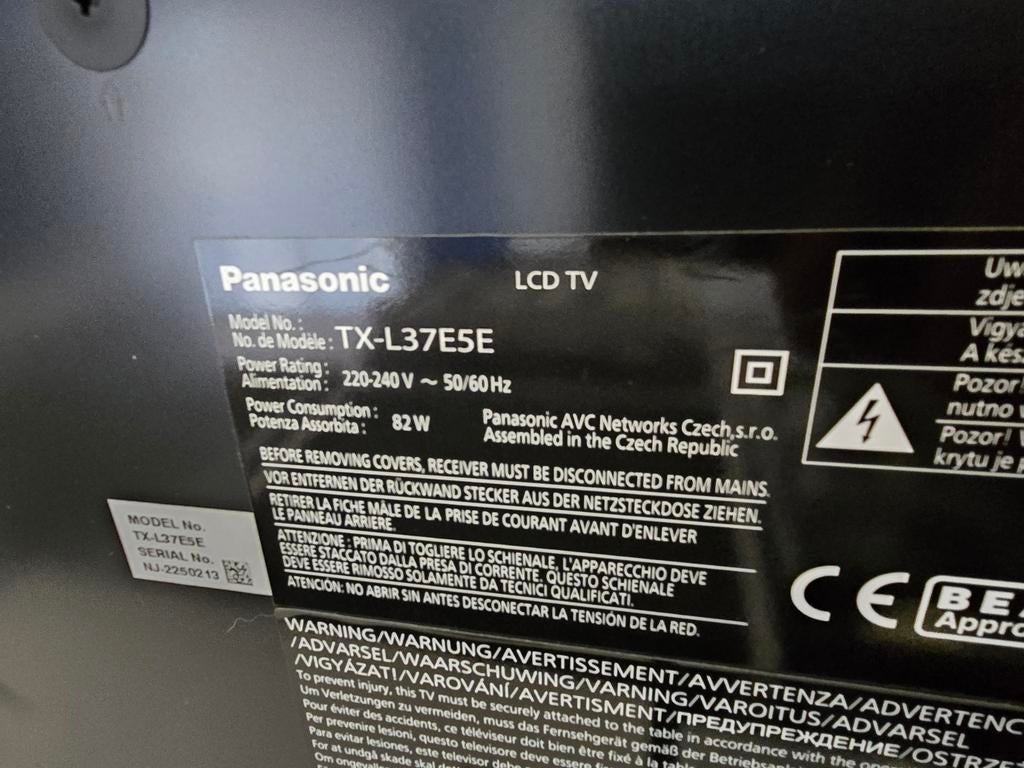 Panasonic 37 inch full HD led televisie. 100 hz. Garantie!, Ophalen, LED, Panasonic, 80 tot 100 cm