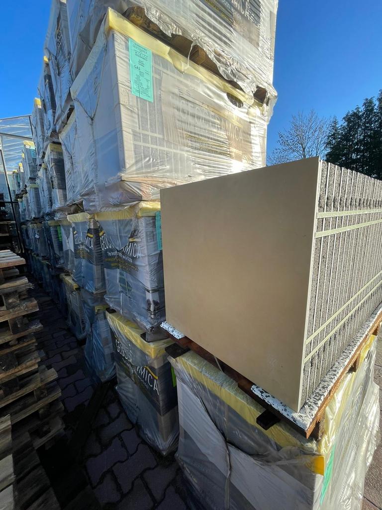 Geoceramica Beige 60x60 Tegels - OP=OP!, 60 cm of meer, Nieuw, Ophalen of Verzenden, 10 m² of meer
