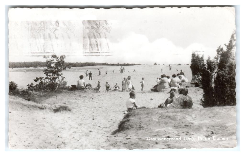 Drouwen, Drouwenerzand, In de Duinen, Ophalen of Verzenden, 1940 tot 1960, Gelopen, Drenthe