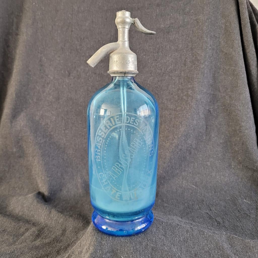 Antieke Spuitwaterfles siphon franse spuitfles 1939, Antiek en Kunst, Curiosa en Brocante, Ophalen of Verzenden