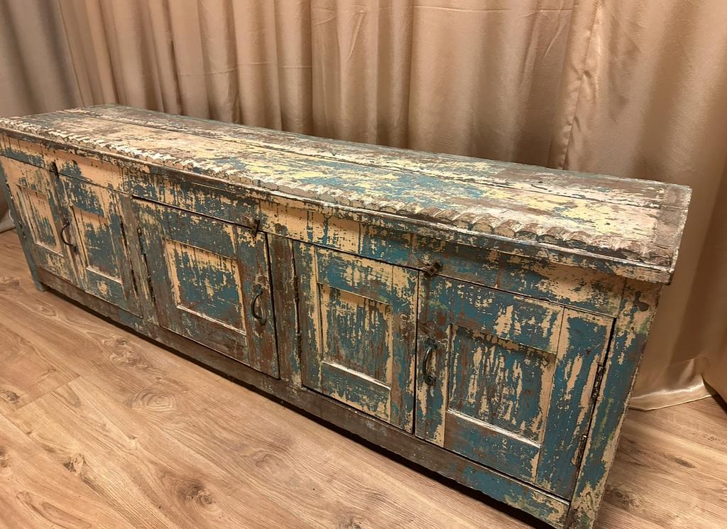 Prachtige Indiase dressoir/kast (Ibiza kast), Ophalen, Zo goed als nieuw, 200 cm of meer, India - ibiza