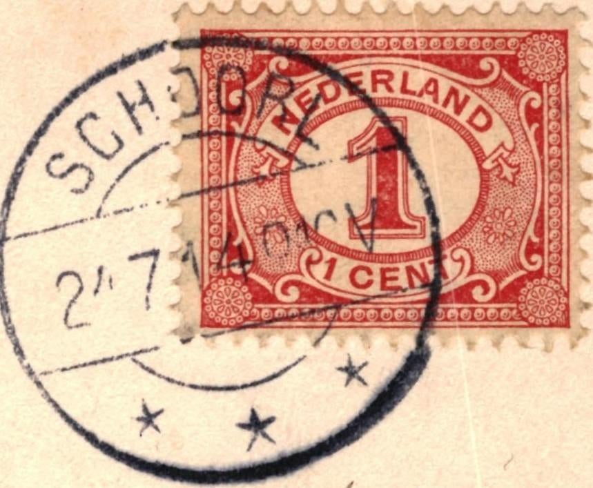 966252 Schoorl Klein Zwitserland 1914 Gelopen met postzegel, Ophalen of Verzenden, Voor 1920, Gelopen, Noord-Holland