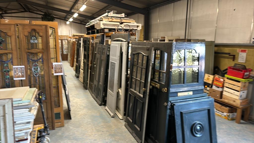Grote voorraad oude gebruikte paneeldeuren +-1500 stuks., Doe-het-zelf en Verbouw, Deuren en Horren, Ophalen, Gebruikt, Glas, Binnendeur