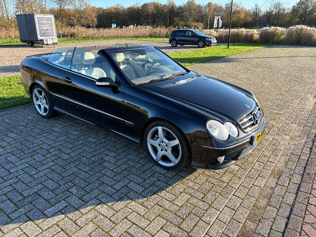 Mercedes CLK 350 Cabrio AMG V6, Keyless, Memory, Nieuw Dak, Auto's, Mercedes-Benz, Automaat, Achterwielaandrijving, Beige, Cabriolet