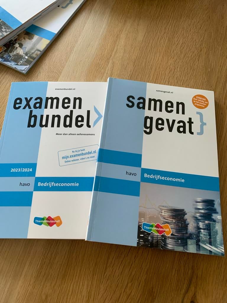 Examenbundel + Samengevat Bedrijfseconomie Havo, Ophalen of Verzenden, Beta, Zo goed als nieuw, HBO