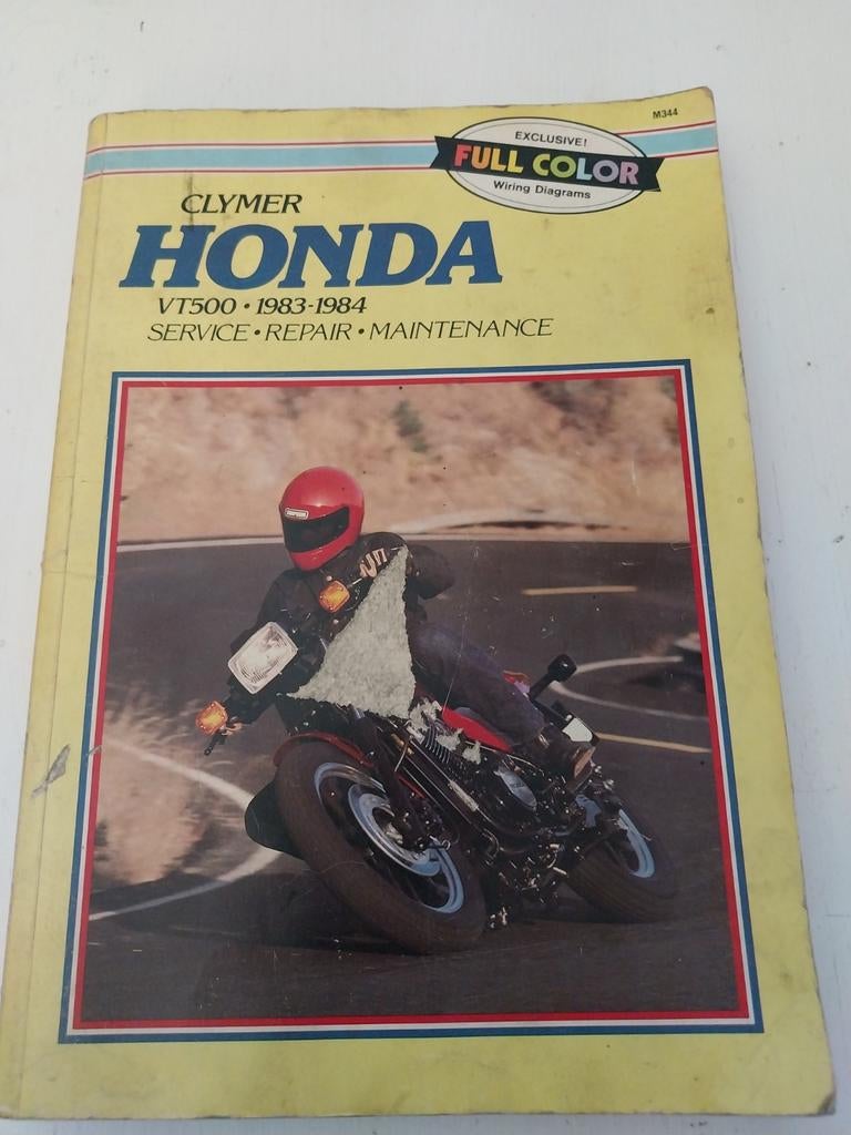 Honda VT500 Sleutelboek 1983-1984 - Werkplaatsboek, Ophalen of Verzenden, Honda