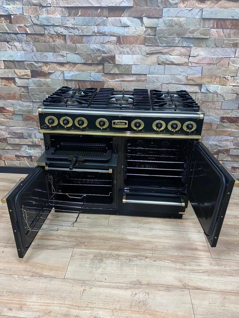 Luxe Falcon De Luxe 5 pits met 2x Gasovens & grill 110 cm, 60 cm of meer, Ophalen of Verzenden, Zo goed als nieuw, Energieklasse A of zuiniger