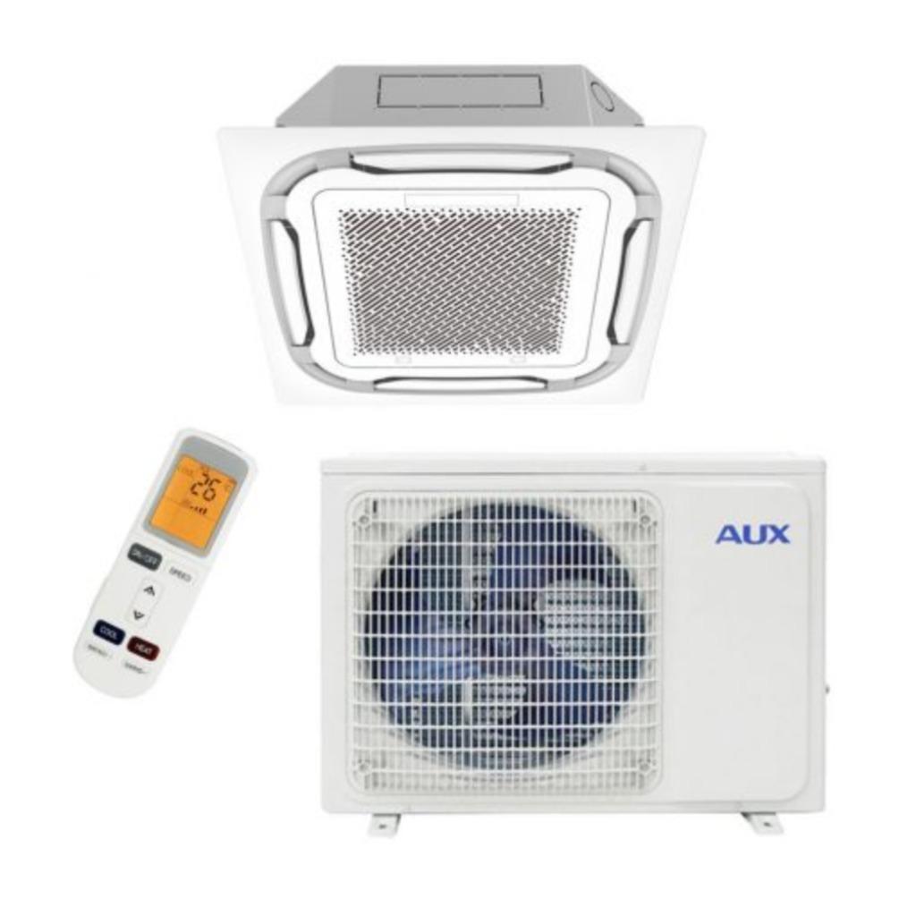 AUX Casette unit 3,5 - 5,0 - 7,0 & 12 kW plafond airco, Koelen en Ontvochtigen, Timer, Nieuw, 3 snelheden of meer