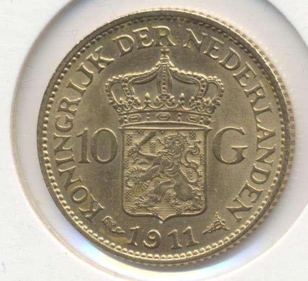 Nederland 10 Gulden 1911 Wilhelmina