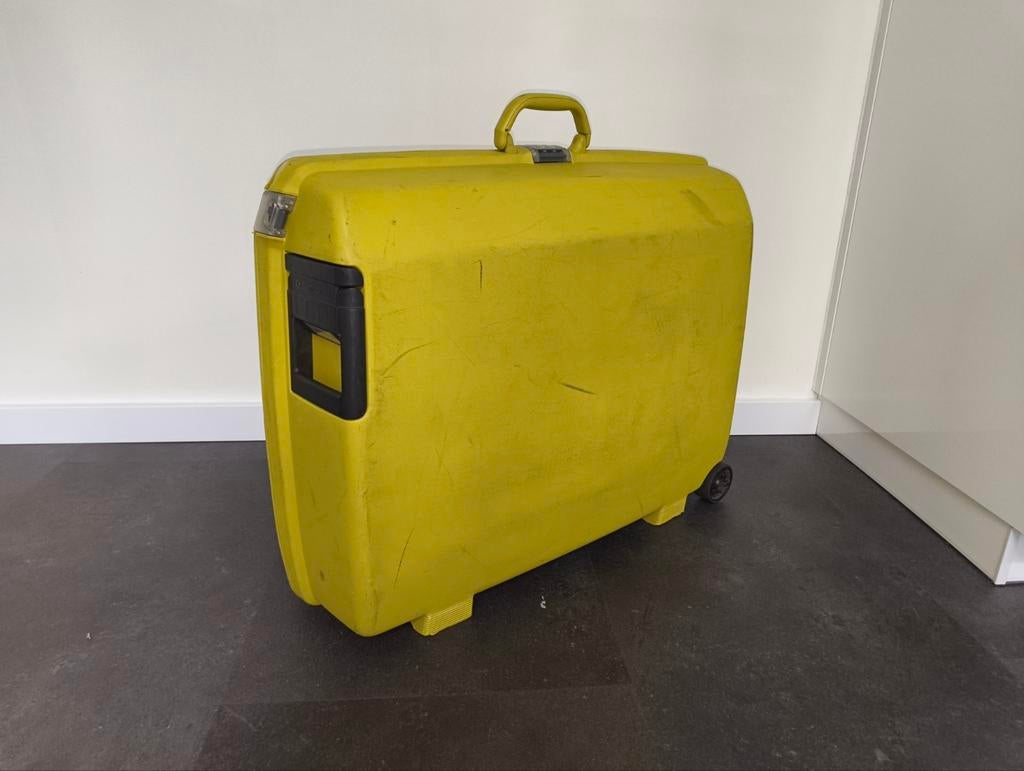 Samsonite Koffer - Limoen Groen - 69cm, Gebruikt, Hard kunststof, 45 tot 55 cm, Ophalen of Verzenden