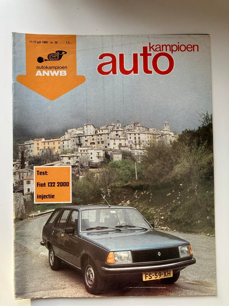 autokampioen 1980 - Fiat 132 Test, Boeken, Auto's | Boeken, Gelezen, Algemeen, Ophalen of Verzenden