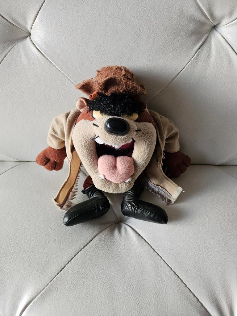 Knuffel pluche Tasmanian Devil Taz van Looney Tunes, Verzamelen, Ophalen of Verzenden, Gebruikt, Tv, Actiefiguur of Pop