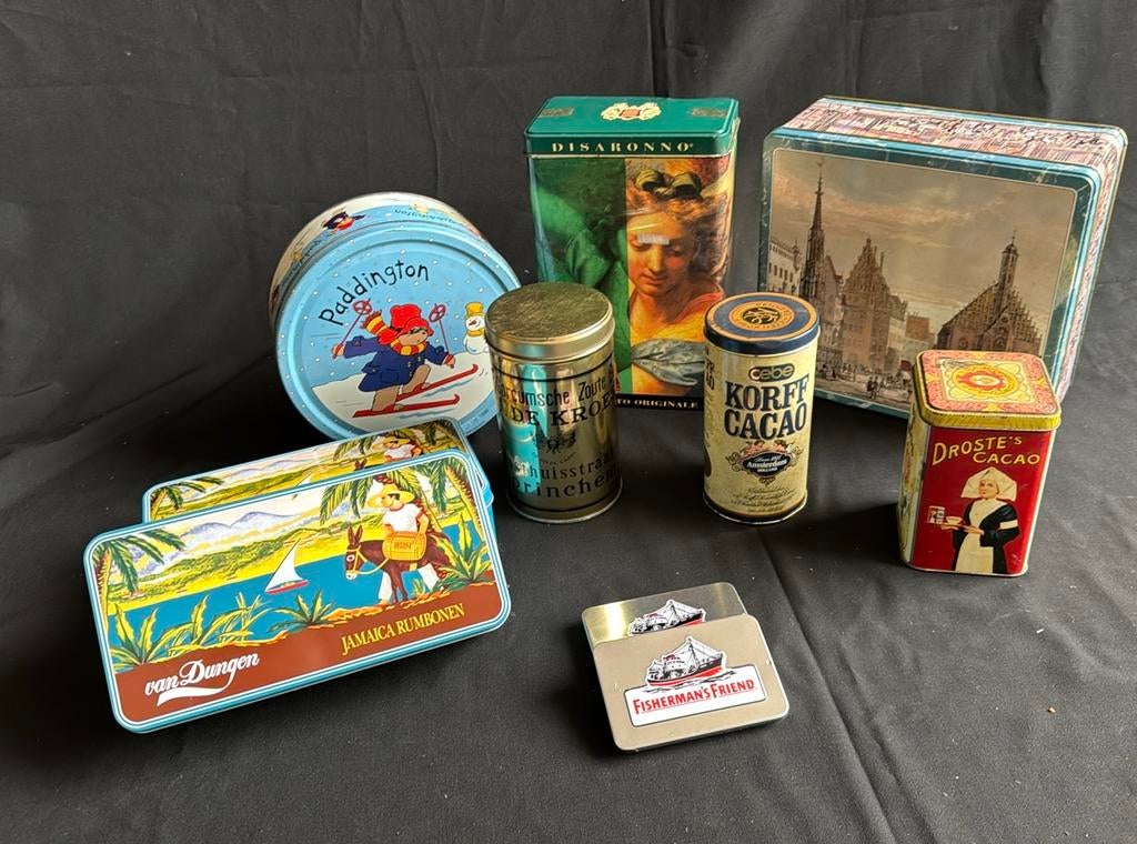 Vintage Blikken Collectie - Divers en Uniek!, Verzamelen, Blikken, Ophalen of Verzenden, Gebruikt, Overige, Overige merken