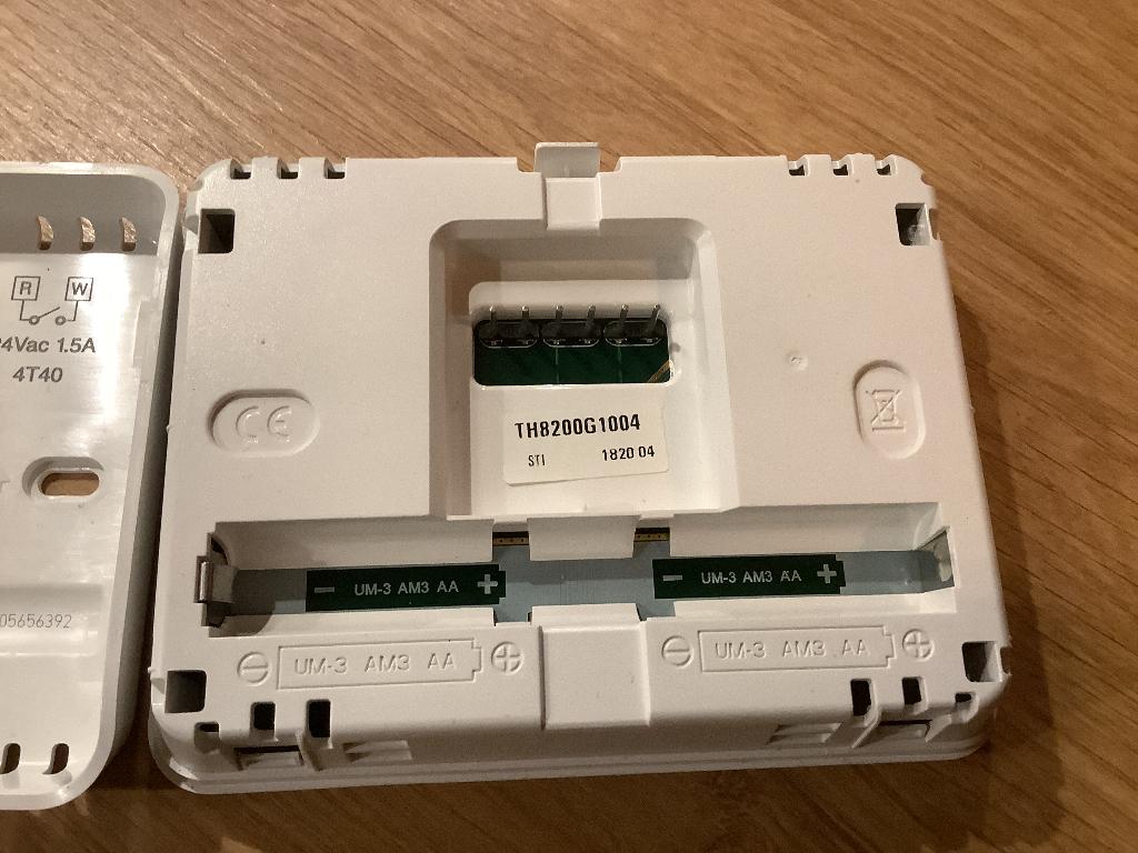 Honeywell klokthermostaat, Ophalen, Gebruikt