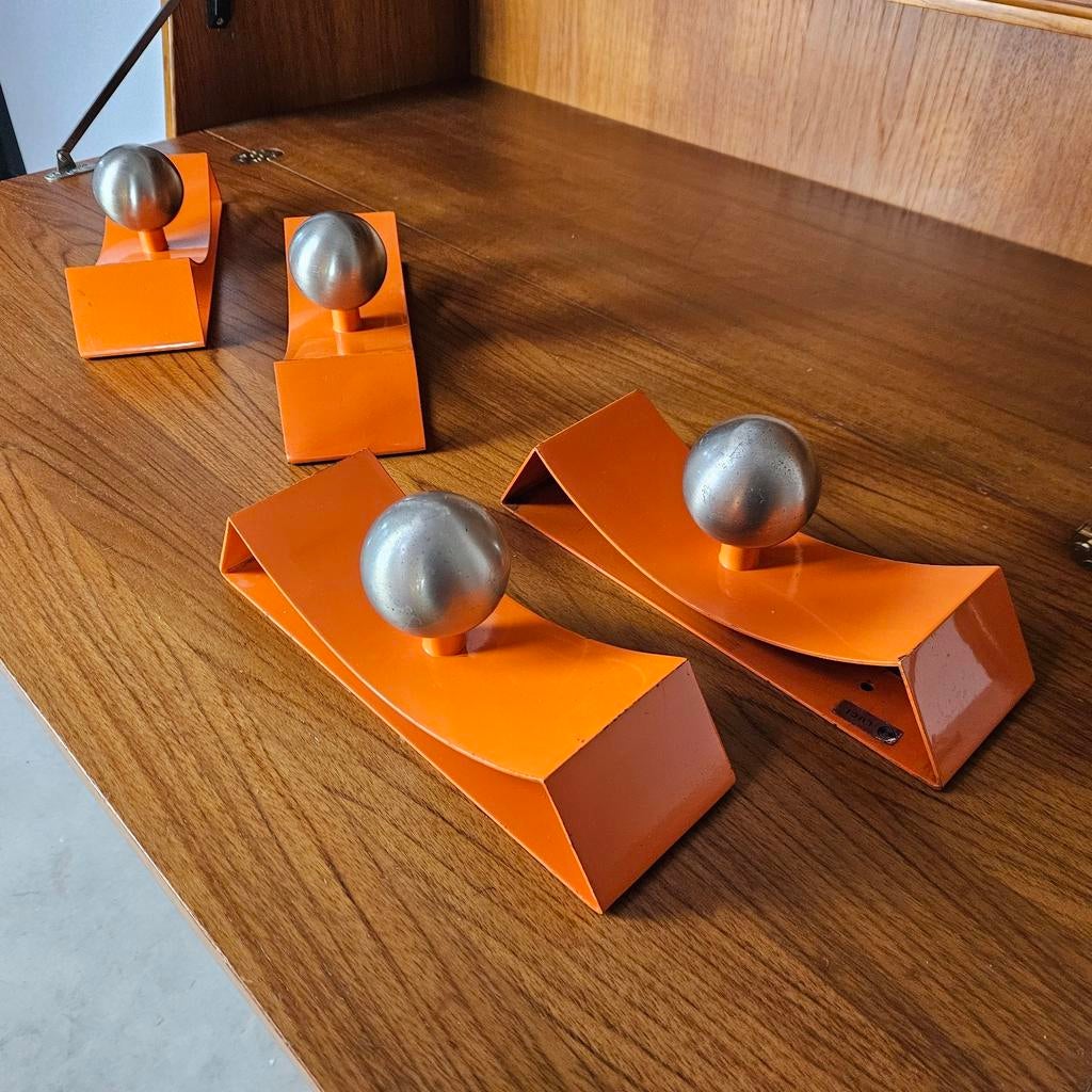 Vintage Italiaanse Space Age kapstok Luci Milano, Huis en Inrichting, Woonaccessoires | Kapstokken, Wandkapstok, Gebruikt, Ophalen of Verzenden