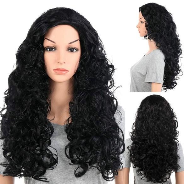 Mooie travestie pruik lang haar veel volume en krullen kleur, Ophalen of Verzenden, Nieuw, Pruik of Haarverlenging