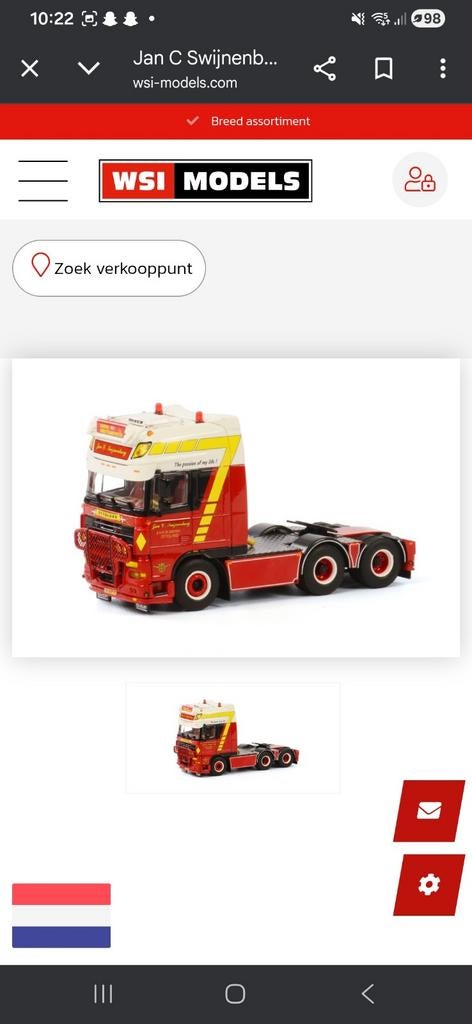 Gezocht wsi jan c swijnenburg, Hobby en Vrije tijd, Ophalen of Verzenden, Zo goed als nieuw, Bus of Vrachtwagen, Wsi