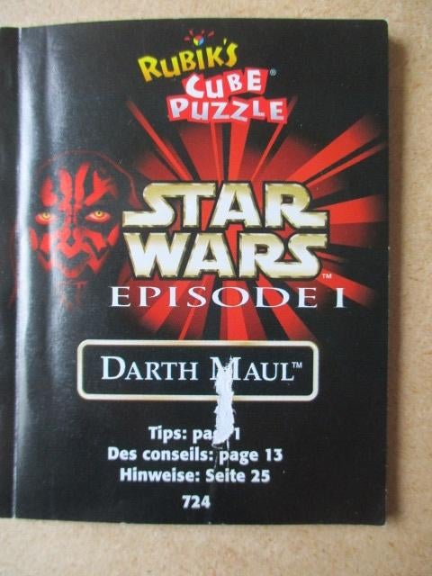 adv11157 star wars darth maul instructieboekje, Verzamelen, Star Wars, Ophalen, Gebruikt, Overige typen