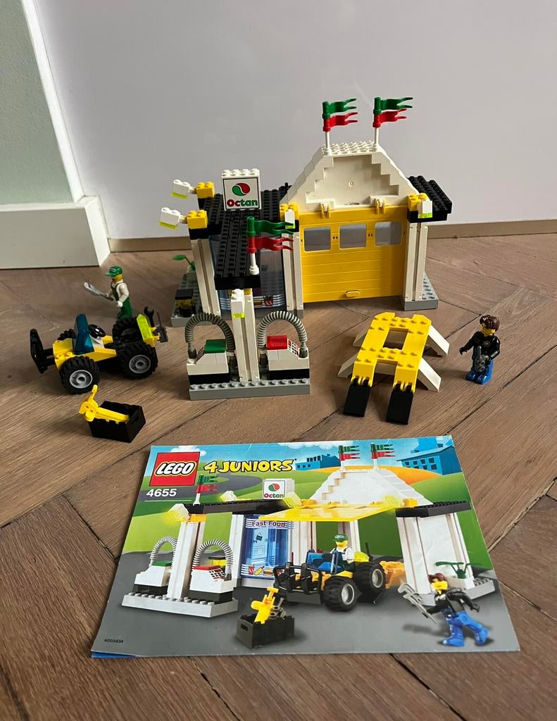 Lego 4655 4 juniors Quick fix station garage auto, Ophalen of Verzenden, Gebruikt