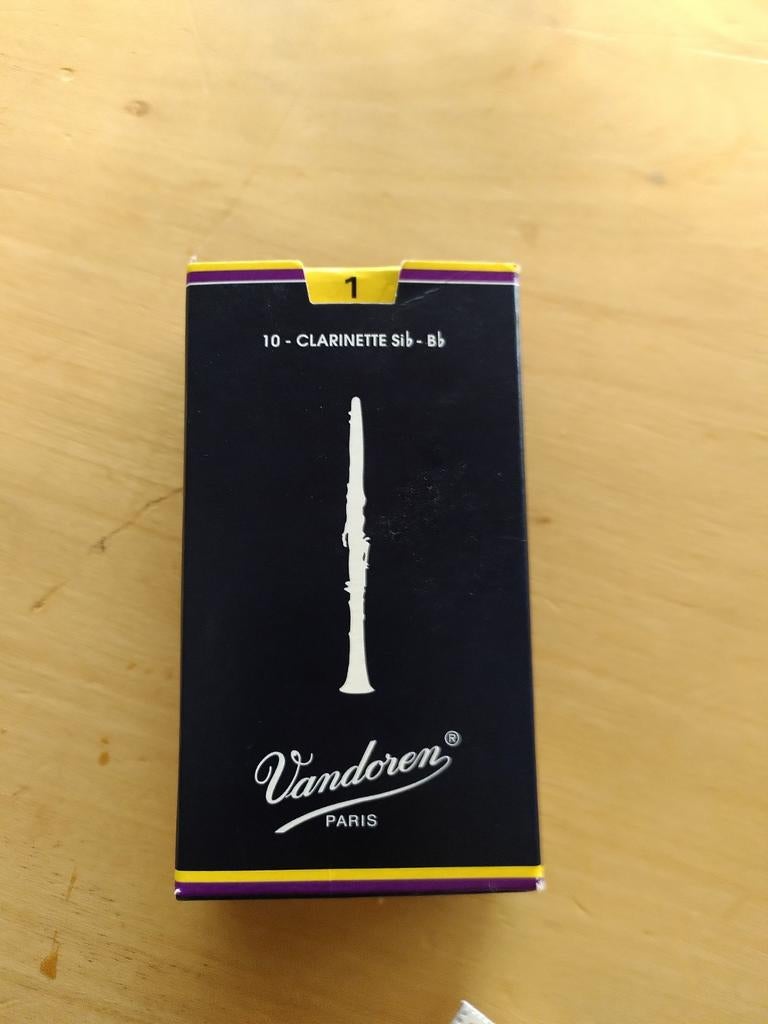 Klarinet rieten VanDoren nummer 1, Ophalen of Verzenden, Nieuw, Hout, Bes-klarinet