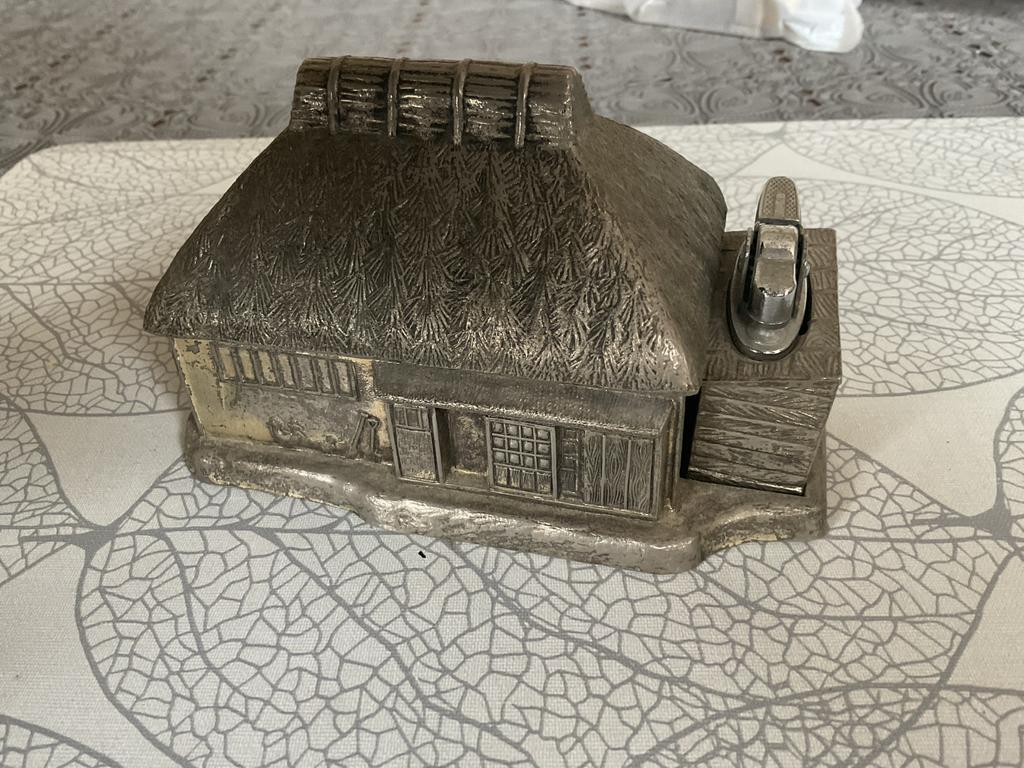 Vintage Sigarettenhouder met Aansteker, Antiek en Kunst, Ophalen of Verzenden