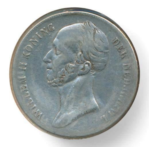 Nederland 2,5 Gulden 1842 Willem II, Postzegels en Munten, Munten | Nederland, Zilver, Ophalen of Verzenden, Losse munt, 2½ gulden