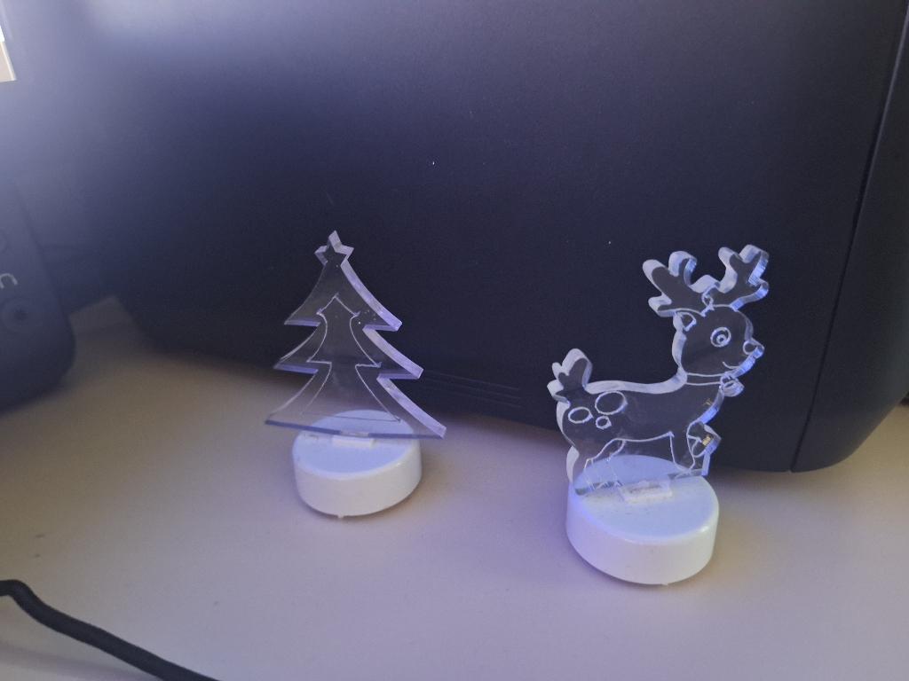 kersthert en kerstboom lichtgevend, Ophalen of Verzenden, Zo goed als nieuw