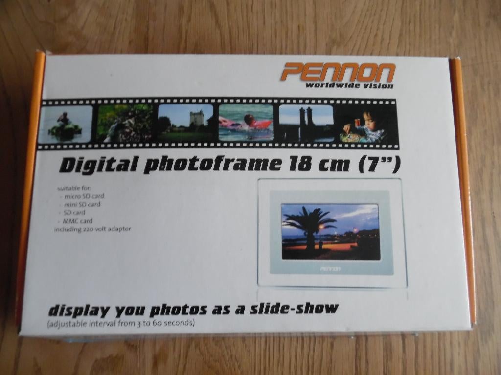 Nieuw in de originele doos een digitale foto lijst Pennon, Ophalen of Verzenden, Nieuw, Minder dan 1 GB, 8 tot 12 inch