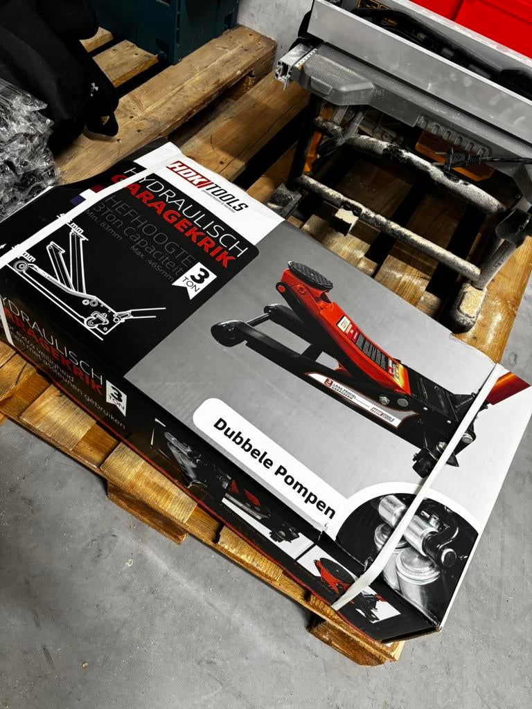 Garagekrik 3T nieuw in doos, Ophalen, Zo goed als nieuw, Hydraulisch, Garagekrik
