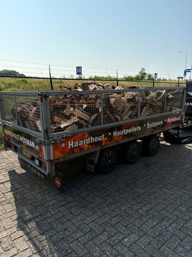 Kersen haardhout/brandhout/openhaardhout incl levering!, Tuin en Terras, 6 m³ of meer, Ophalen of Verzenden, Overige houtsoorten