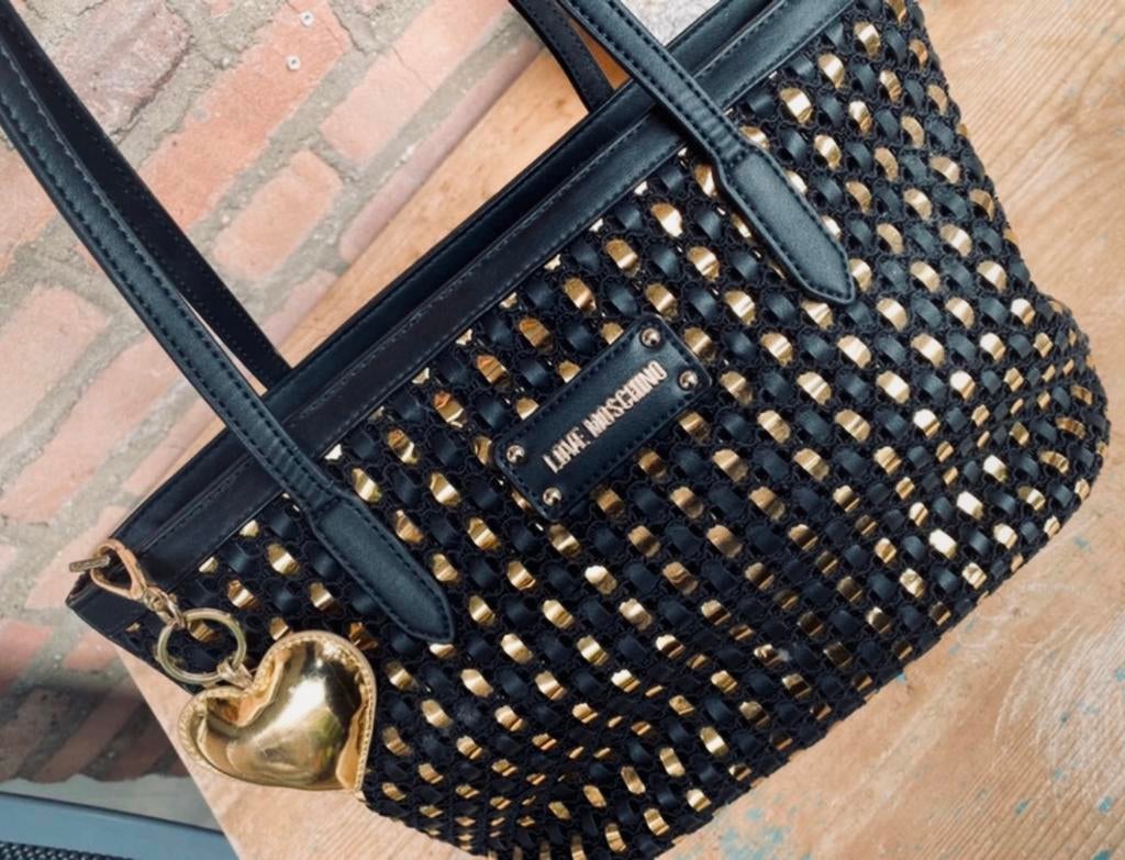 Moschino Tas, Ophalen of Verzenden, Zo goed als nieuw, Zwart, Handtas