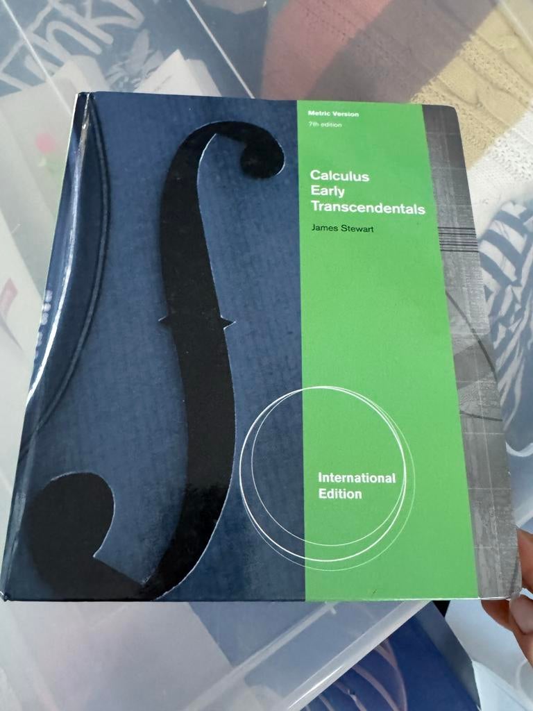 Econometrie Studieboek Calculus Early Transcendentals, Ophalen of Verzenden, Beta, Gelezen, WO