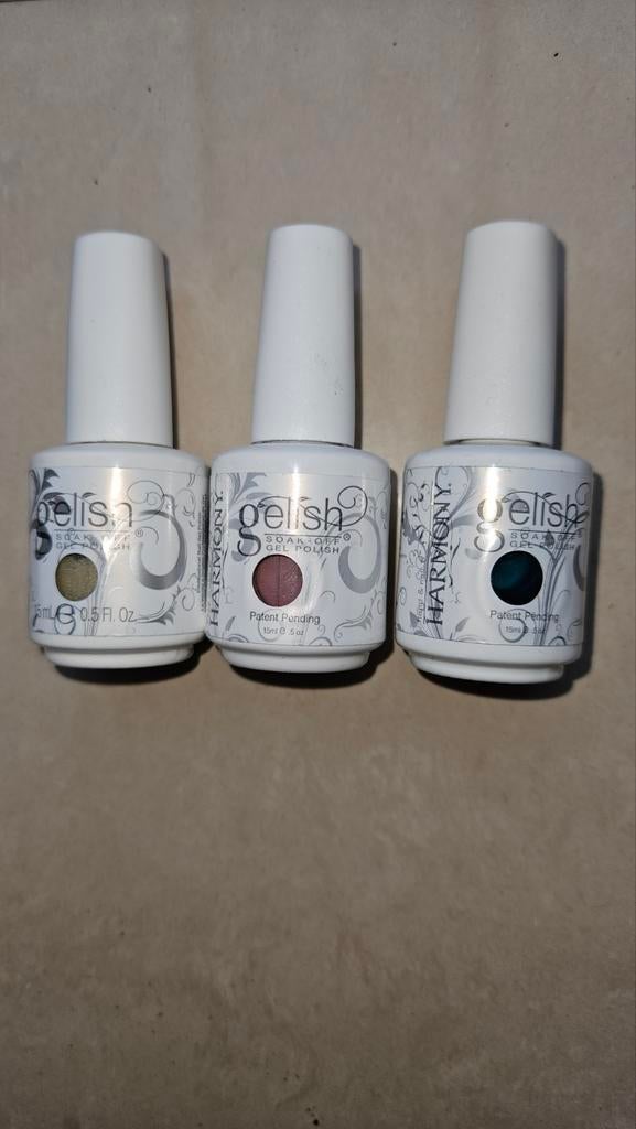 3x Gelish Soak Off Gel Polish - Verschillende Kleuren, Overige kleuren, Nieuw, Ophalen of Verzenden, Handen en Nagels