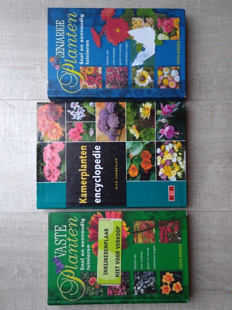 3 boeken tuinieren en kamerplanten, Ophalen of Verzenden, Zo goed als nieuw, Tuinieren en Tuinplanten