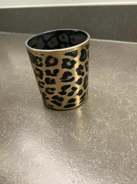 PTMD cheetah windlichtje, Overige materialen, Overige kleuren, Ophalen of Verzenden, Zo goed als nieuw