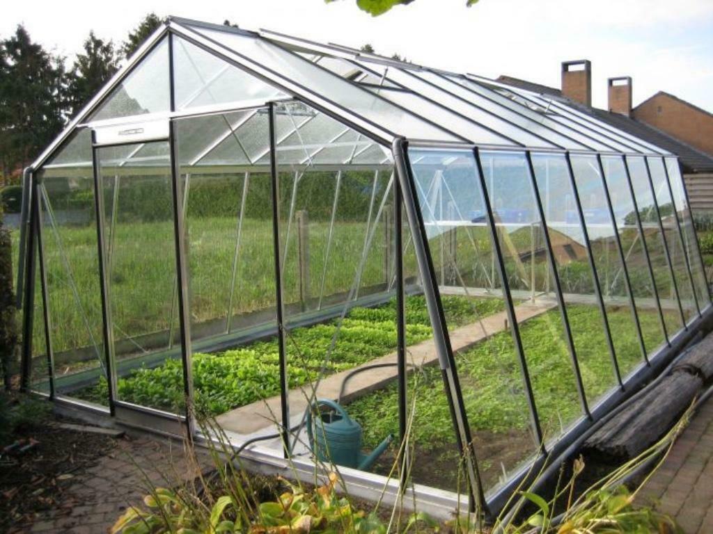 Tuinkas -S208 - 22,51m2 - veiligheidsglas - 380x591cm, Tuin en Terras, Kweekspullen, Nieuw, Verzenden