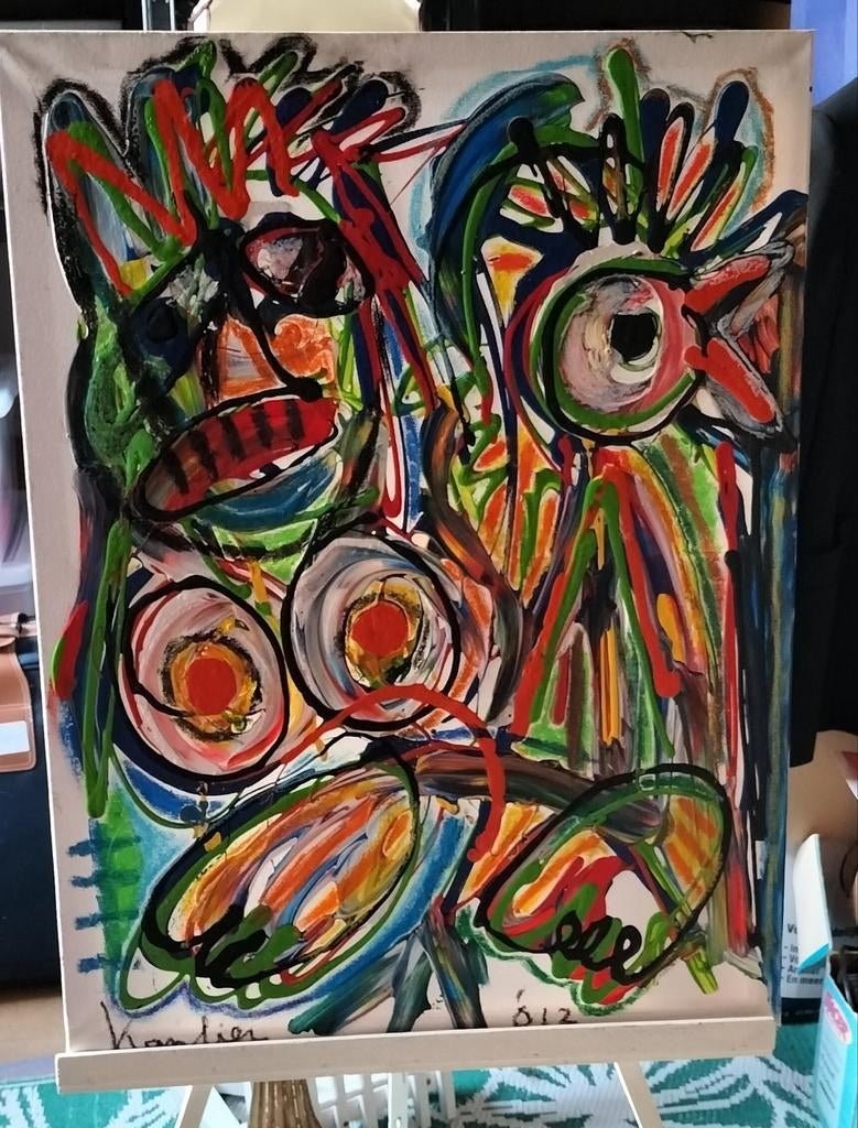 Abstract Jacob Kanbier! 1949/2020..Bieden!!, Antiek en Kunst, Ophalen