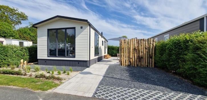 ☀️🏖 Te Huur Chalet Julianahoeve Renesse Zeeland ⭐️⭐️⭐️⭐️⭐️, Vakantie, 2 slaapkamers, Zeeland, Recreatiepark, Wasmachine