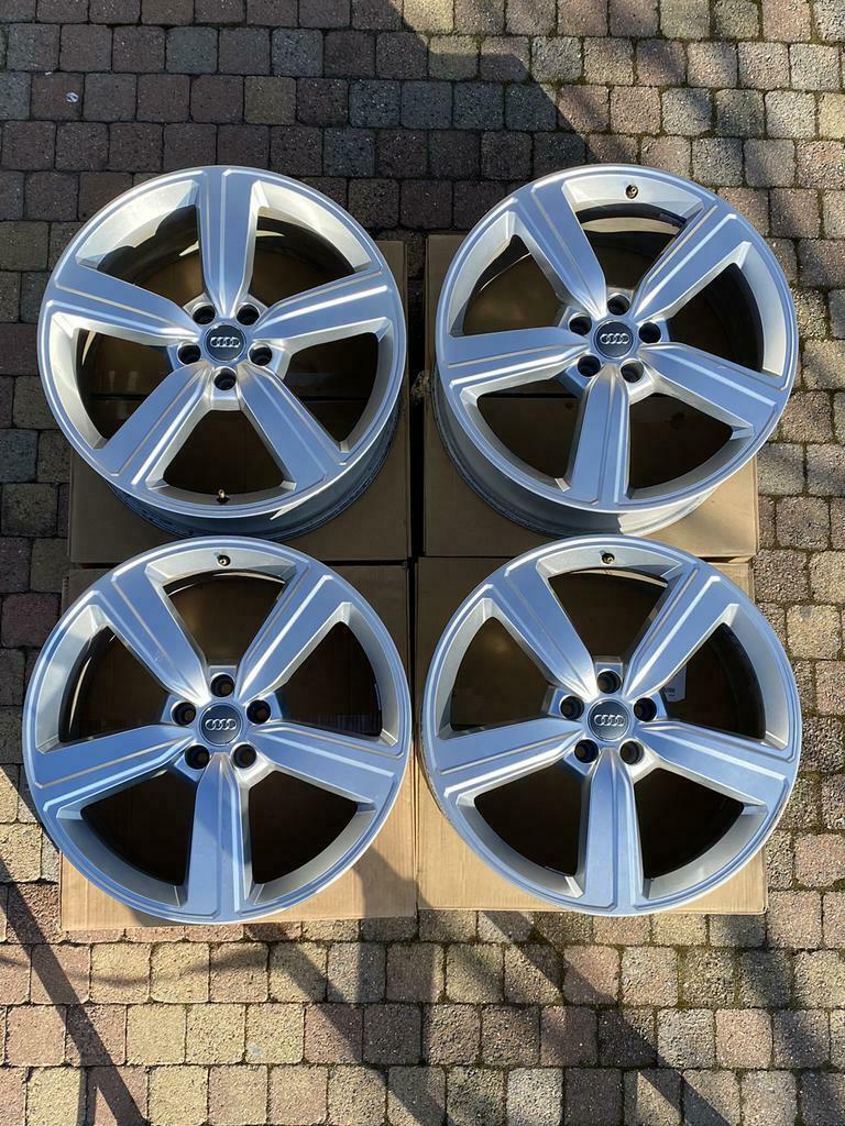 Velgen set Audi e-tron 20” 5 arm 4KE 601 025 S, Gebruikt, 255 mm, Velg(en), Ophalen of Verzenden