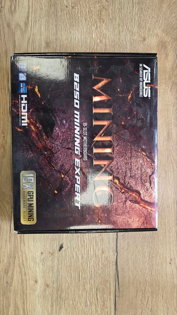 Asus B250 Mining Moederbord + CPU + 4GB DDR RAM, Gebruikt, LGA 1151, DDR4, Ophalen of Verzenden