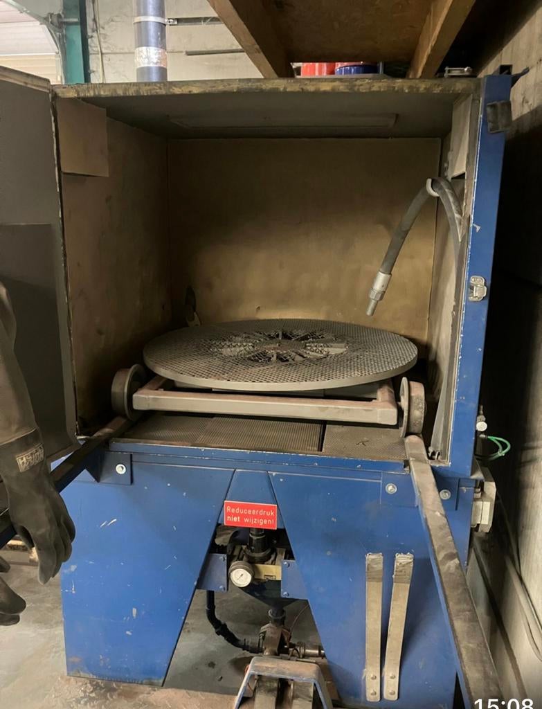 Profesionele Zandstraalmachine voor velgen en straalwerken, Ophalen of Verzenden