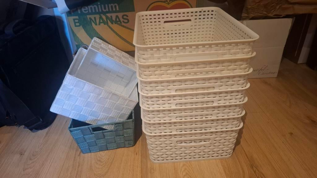 Opbergmanden van Action - Verschillende kleuren, Ophalen, Minder dan 50 cm, Zo goed als nieuw, Minder dan 50 cm