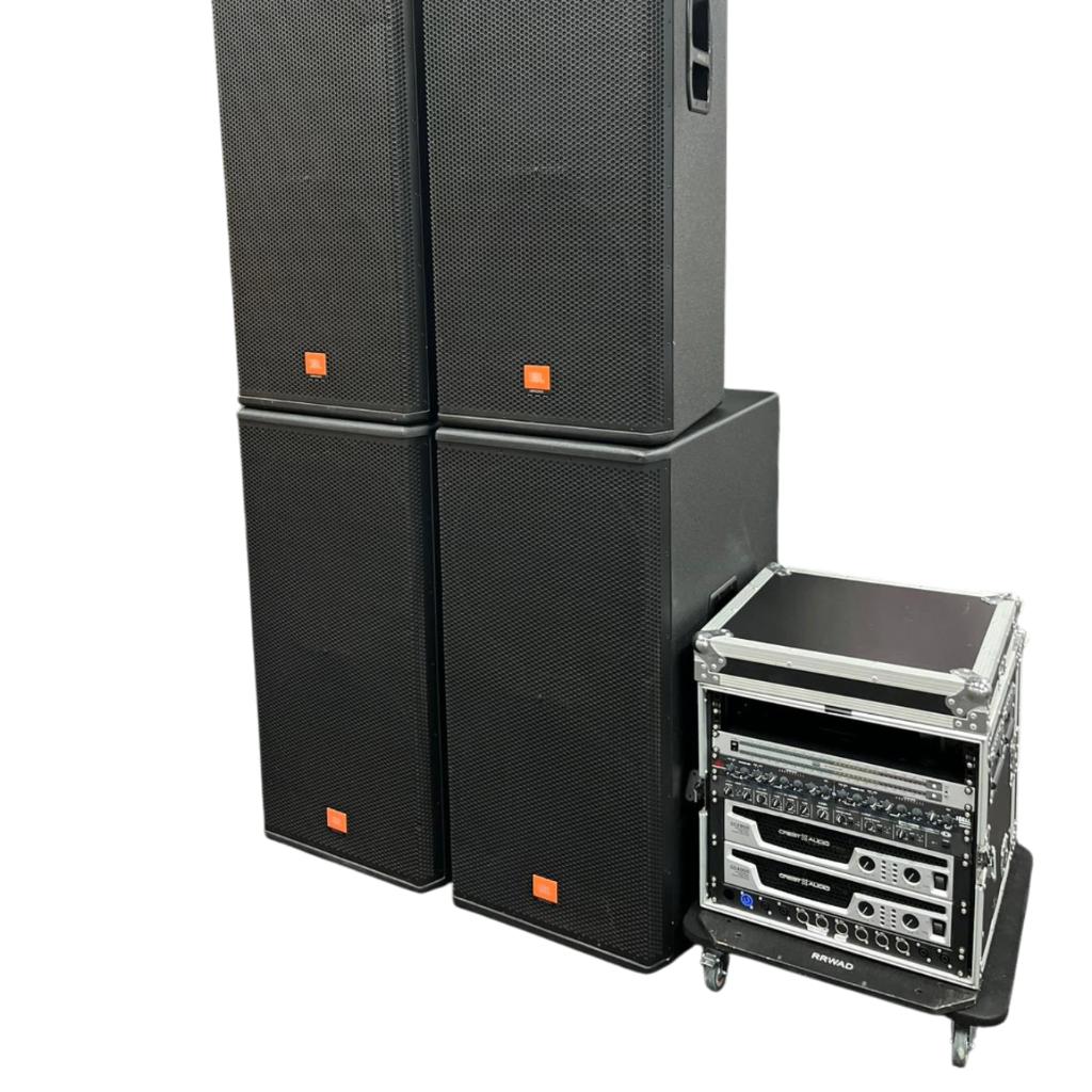 JBL MRX 525 & 528S Complete Geluidsset, Ophalen of Verzenden, Zo goed als nieuw