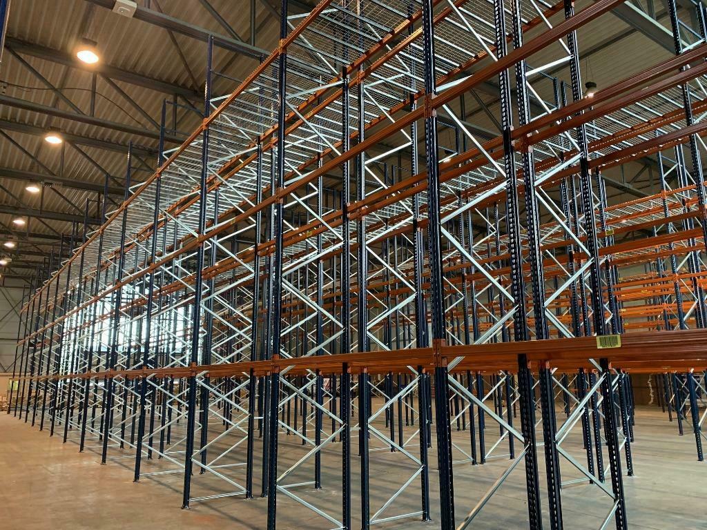 Mecalux palletstelling staanders 2 meter hoog (GEBRUIKT), Ophalen of Verzenden, Gebruikt