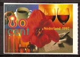 Nederland NVPH nr 1720C postfris Amaryllis, glas wijn 1997, Ophalen of Verzenden, Na 1940, Postfris