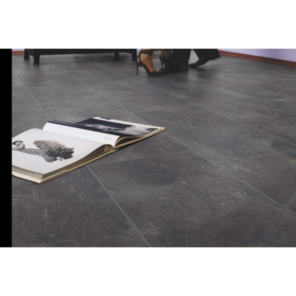 Tegel Laminaat Antraciet Himalaya 138cm lang X 32,6cm breed, Huis en Inrichting, Stoffering | Vloerbedekking, 75 m² of meer, Zwart