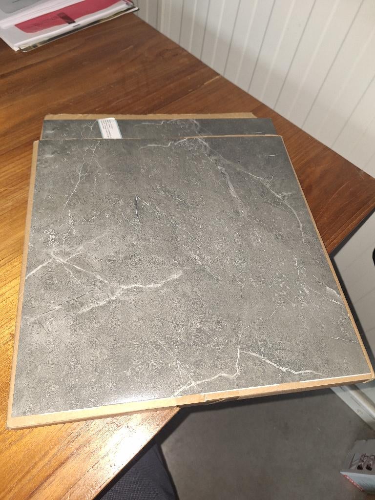 Grijze PVC vloer - beton/steenlook - PCVF02, Overige typen, Minder dan 50 cm, Ophalen of Verzenden, Zo goed als nieuw