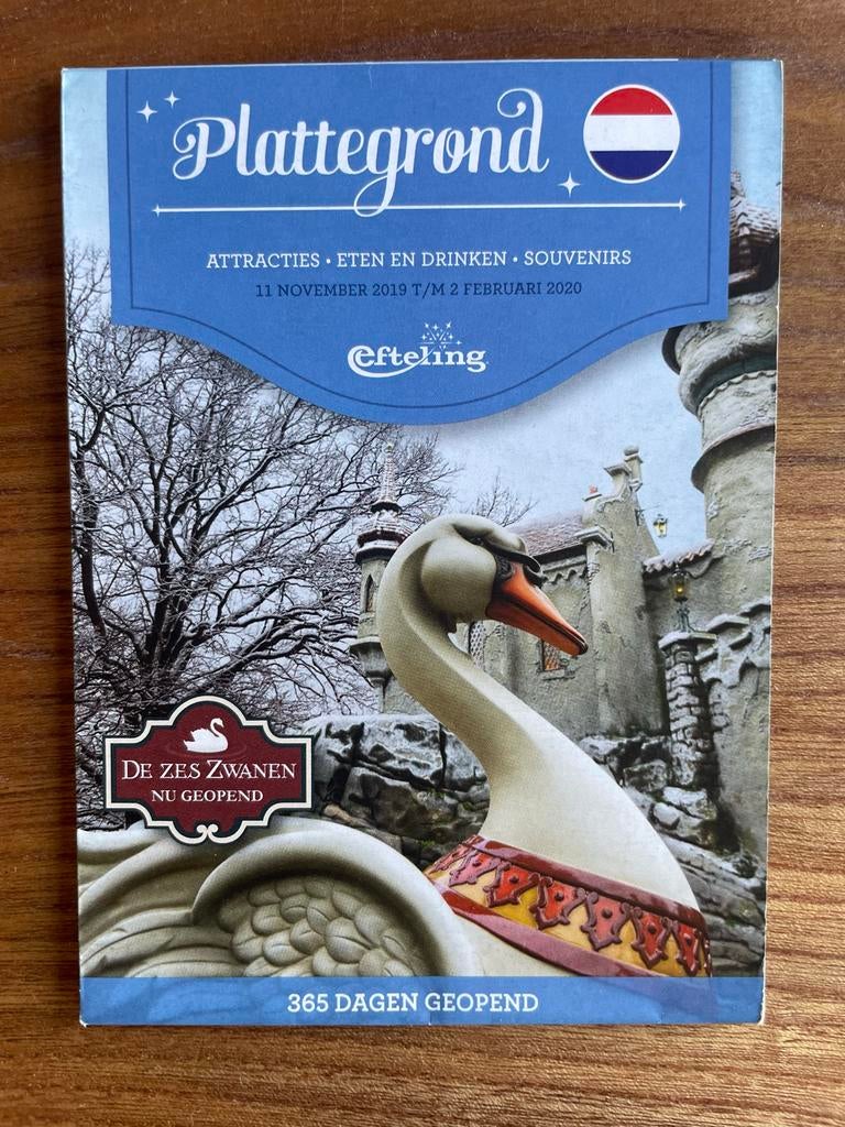 Efteling Plattegrond 2019-2020, Verzamelen, Efteling, Ophalen of Verzenden, Zo goed als nieuw, Overige typen