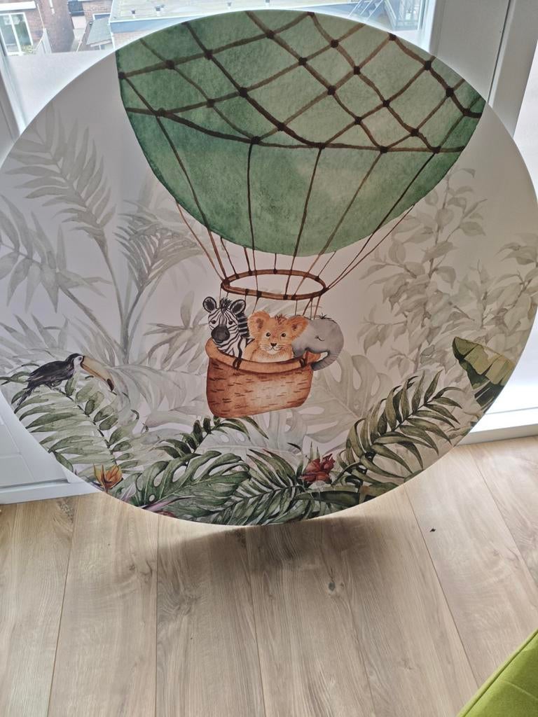 Wandcirkel Forex 100cm - Kinderkamer Decoratie, Ophalen, Zo goed als nieuw, Wanddecoratie
