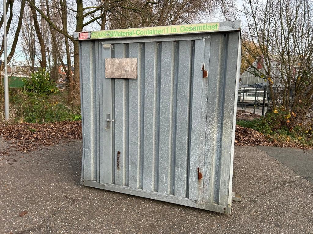 Demontabele opslagcontainer/materiaalcontainer 210x215x215CM, Ophalen, Gebruikt